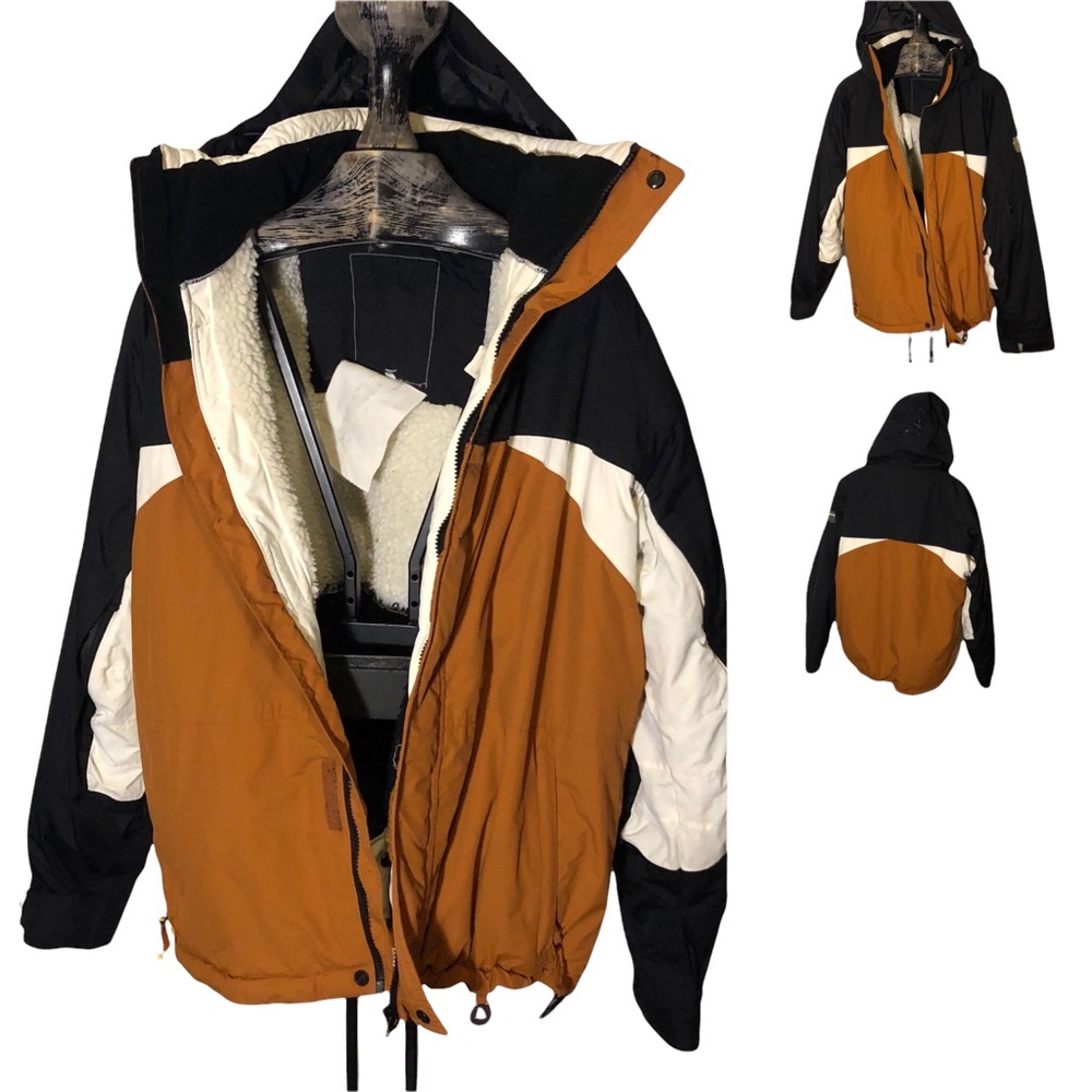 Vintage 90s Board Doctor Snowboard Jacket – Faux Sherpa Lining – Size XL